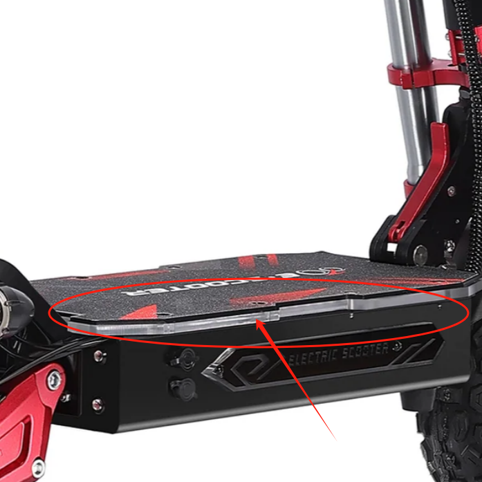 Transparent acrylic plate for the original pedal position of Boyueda S5-11 scooter