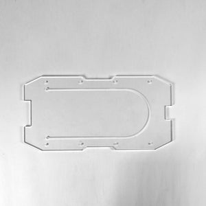 Transparent acrylic plate for the original pedal position