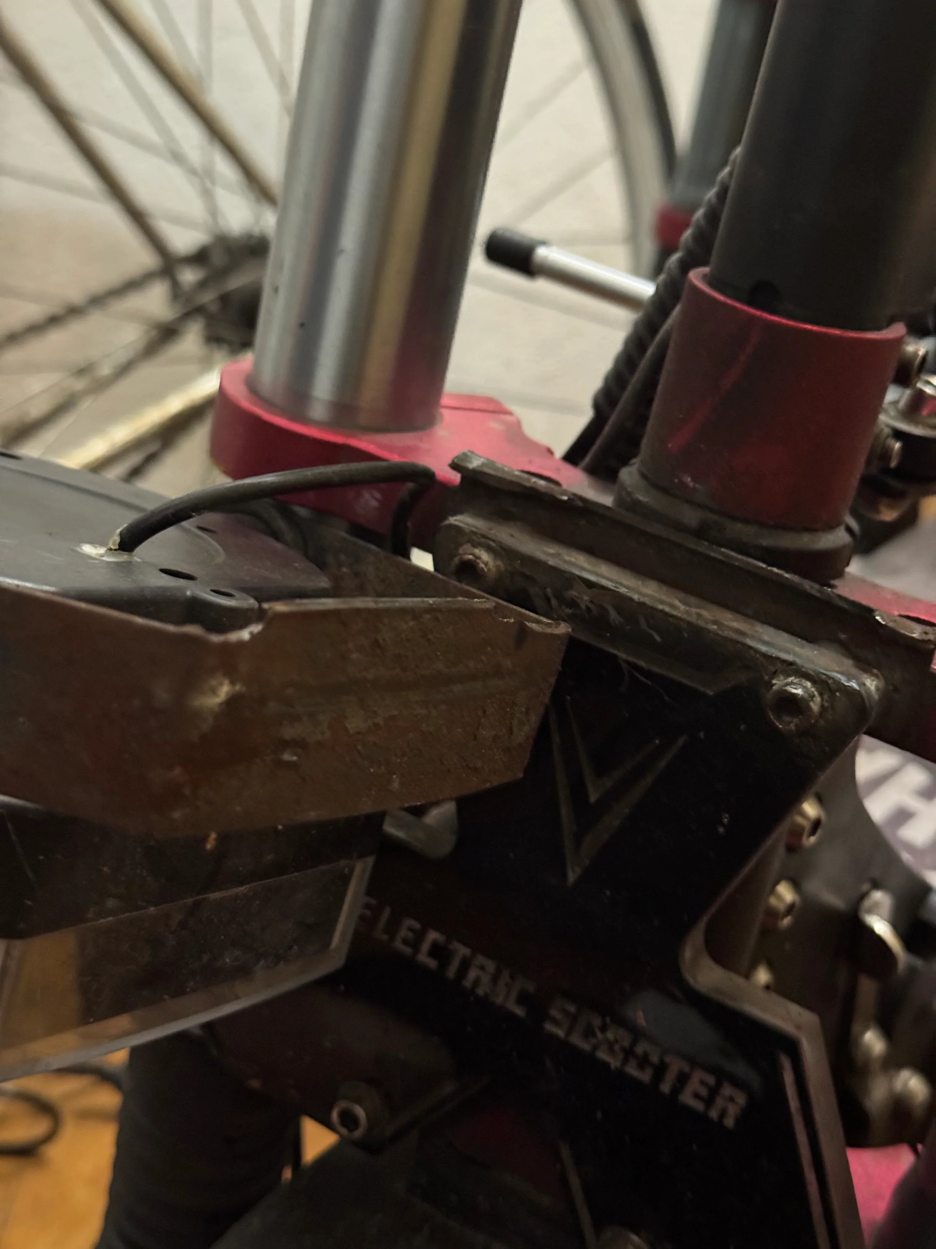 Original headlight bracket and triple switch for BOYUEDA E-scooters