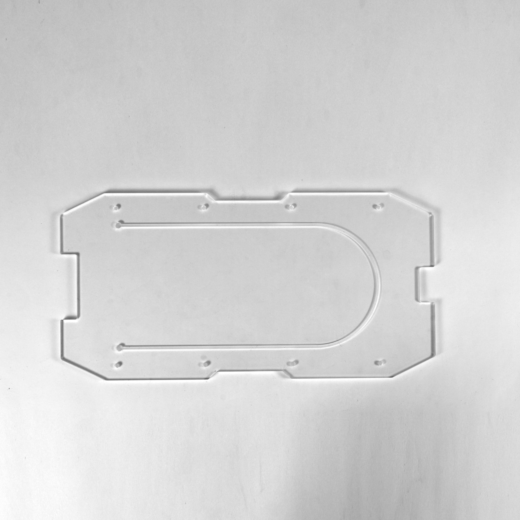 Transparent acrylic plate for the original pedal position